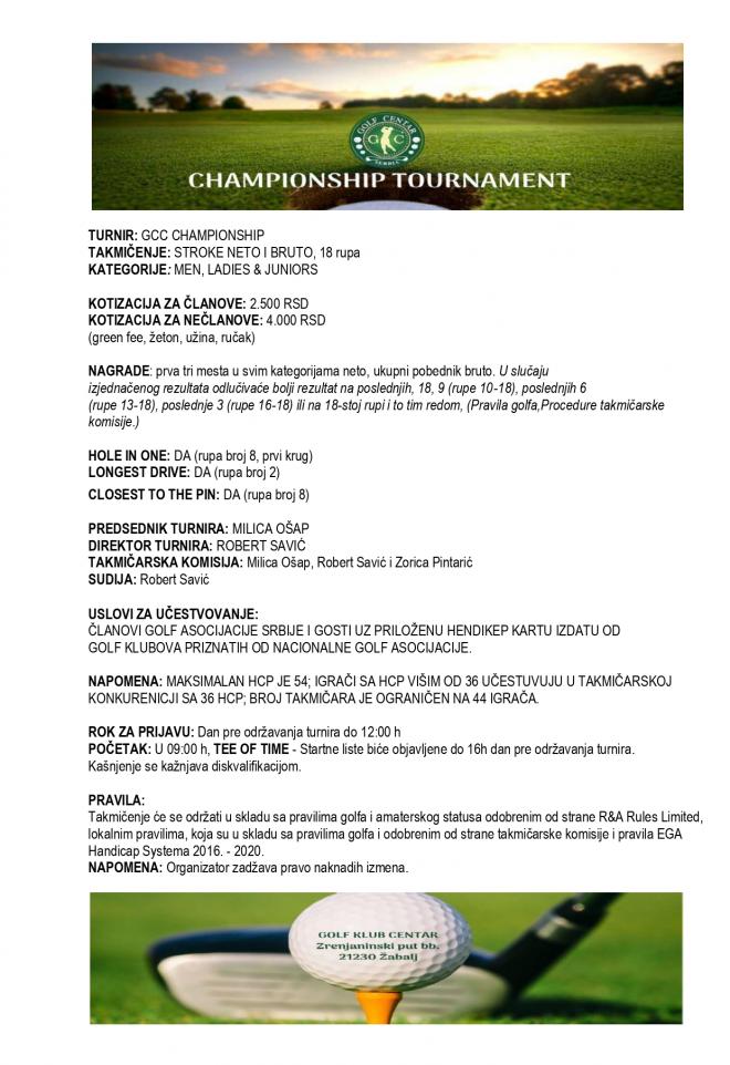 GCC CHAMPIONSHIP propozicija 