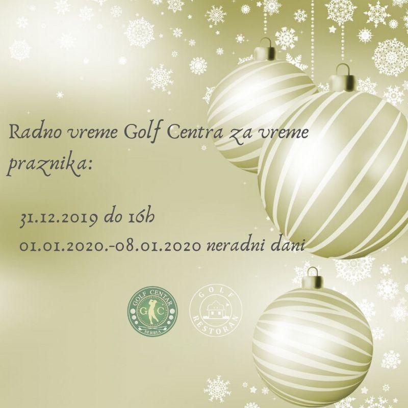 Sećnu Novu godinu i Božićne praznike želi Vam Golf Centar!
